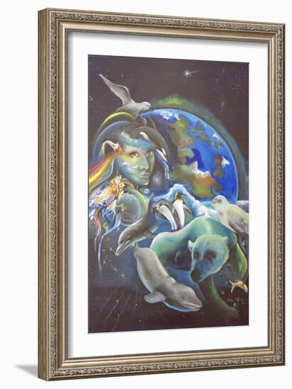 The Melting Earth-Sue Clyne-Framed Giclee Print