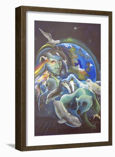 The Melting Earth-Sue Clyne-Framed Giclee Print