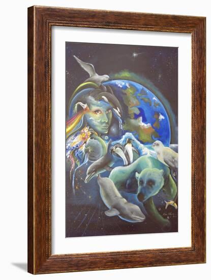 The Melting Earth-Sue Clyne-Framed Giclee Print