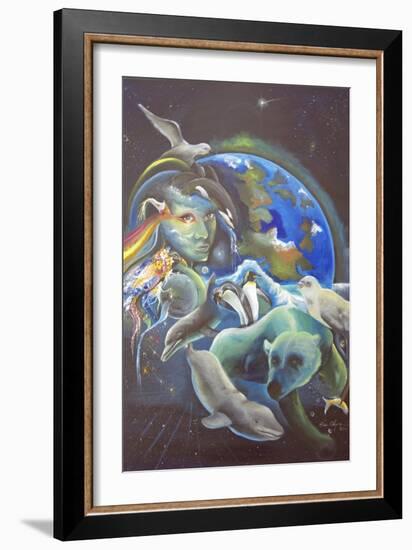 The Melting Earth-Sue Clyne-Framed Giclee Print