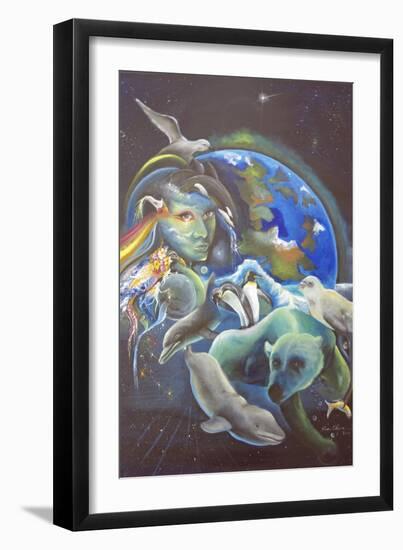 The Melting Earth-Sue Clyne-Framed Giclee Print