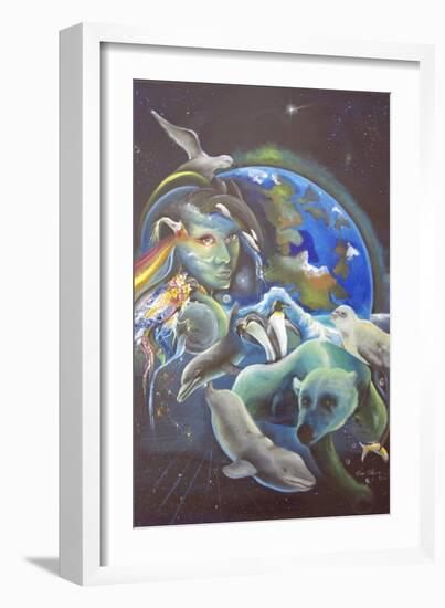 The Melting Earth-Sue Clyne-Framed Giclee Print