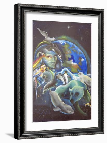 The Melting Earth-Sue Clyne-Framed Giclee Print