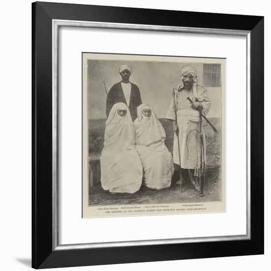 The Members of the Austrian Mission Who Have Just Escaped from Khartoum-null-Framed Giclee Print