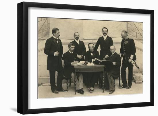 The Members of the First International Olympic Committee. Athens, Greece, 1896-Albert Meyer-Framed Photographic Print