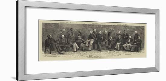 The Members of the Indian Education Commission-null-Framed Giclee Print