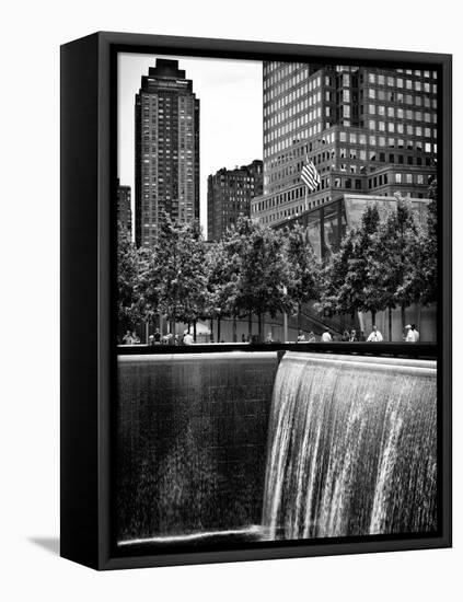 The Memorial Pool at 9/11 Memorial View, 1WTC, Manhattan, New York, USA-Philippe Hugonnard-Framed Premier Image Canvas