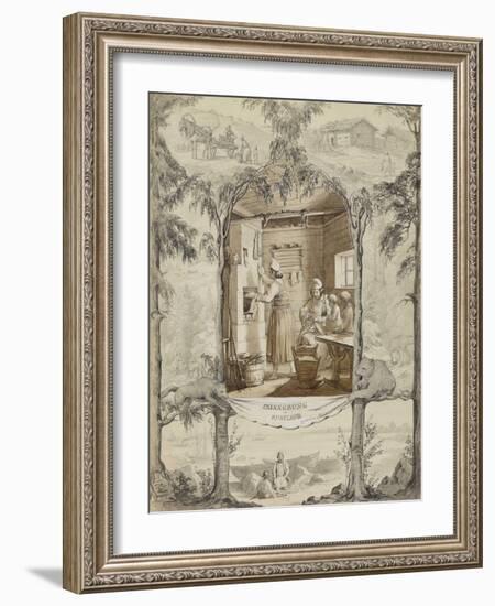 The Memory of Russia. Rural Russian interior-null-Framed Giclee Print