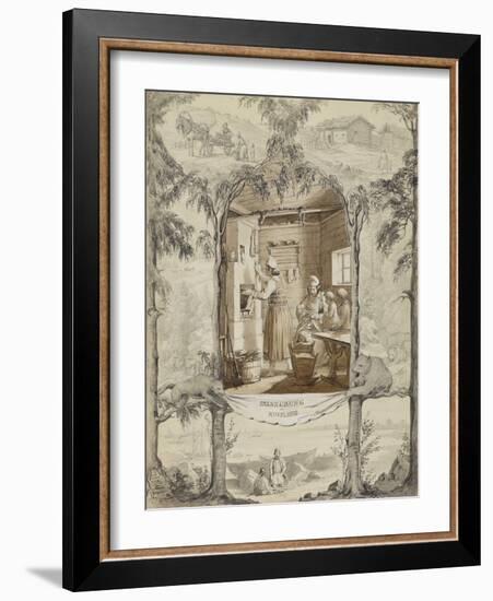 The Memory of Russia. Rural Russian interior-null-Framed Giclee Print