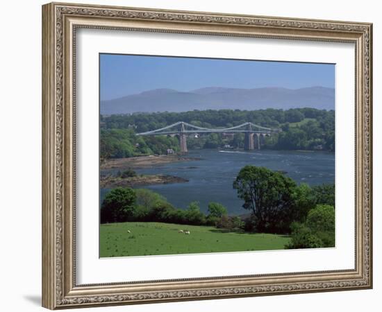 The Menai Bridge, Gwynedd, Wales, United Kingdom-Roy Rainford-Framed Photographic Print