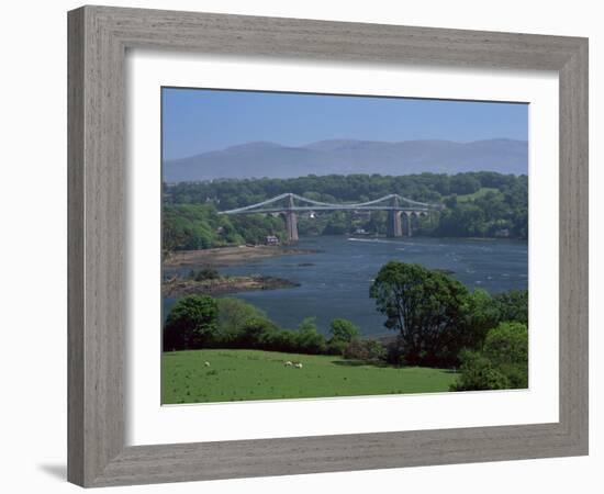 The Menai Bridge, Gwynedd, Wales, United Kingdom-Roy Rainford-Framed Photographic Print