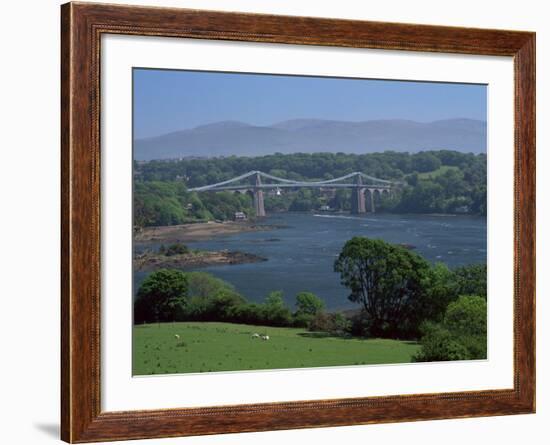 The Menai Bridge, Gwynedd, Wales, United Kingdom-Roy Rainford-Framed Photographic Print