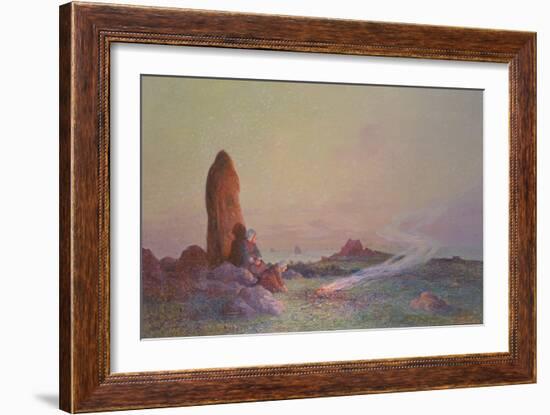 The Menhir (Oil on Canvas)-Fernand Loyen du Puigaudeau-Framed Giclee Print