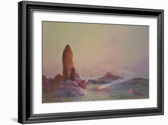 The Menhir (Oil on Canvas)-Fernand Loyen du Puigaudeau-Framed Giclee Print