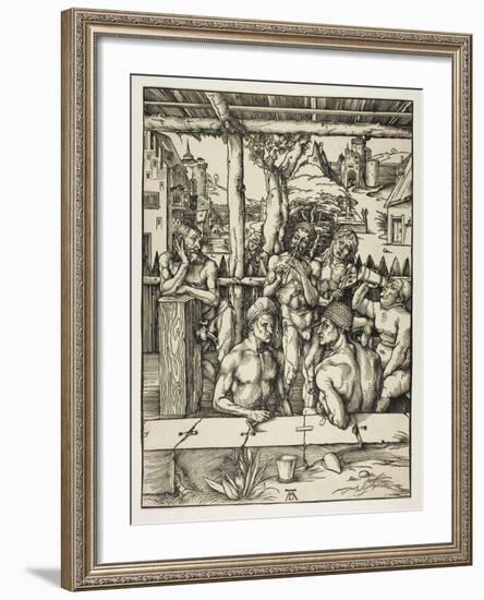 The Mens Bath, 1496-97-Albrecht Dürer-Framed Giclee Print