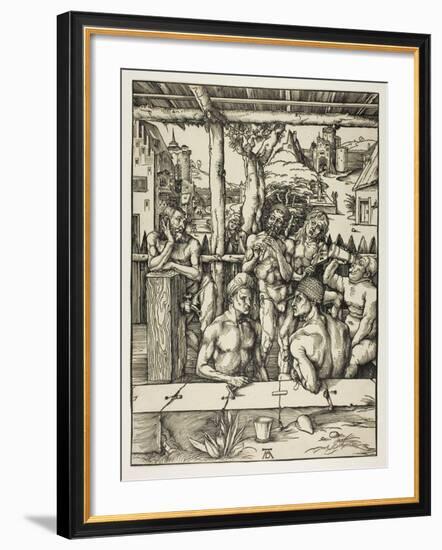 The Mens Bath, 1496-97-Albrecht Dürer-Framed Giclee Print