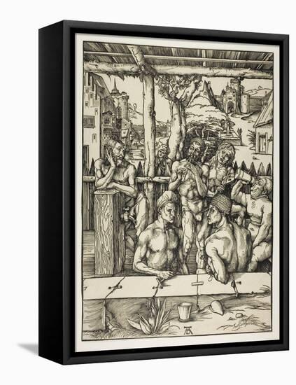 The Mens Bath, 1496-97-Albrecht Dürer-Framed Premier Image Canvas