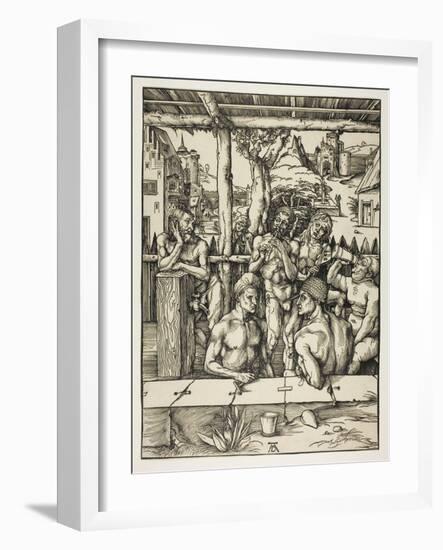 The Mens Bath, 1496-97-Albrecht Dürer-Framed Giclee Print