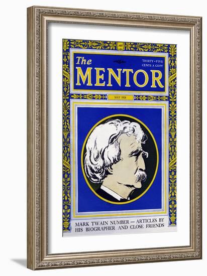 The Mentor - Mark Twain-null-Framed Art Print