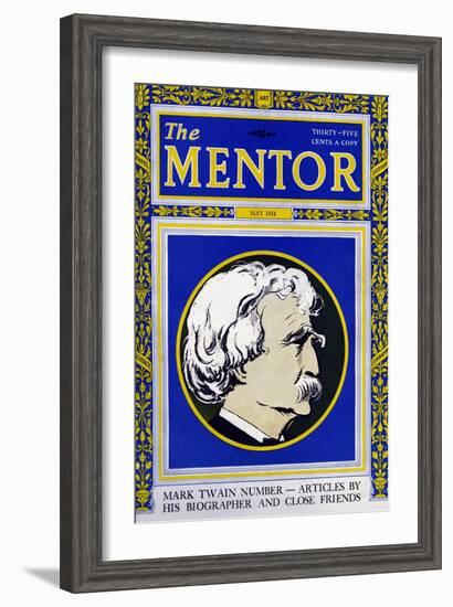 The Mentor - Mark Twain-null-Framed Art Print