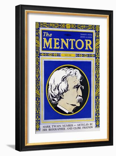 The Mentor - Mark Twain-null-Framed Art Print