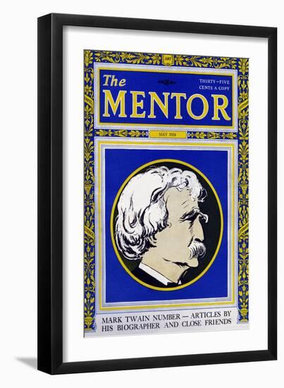 The Mentor - Mark Twain-null-Framed Art Print