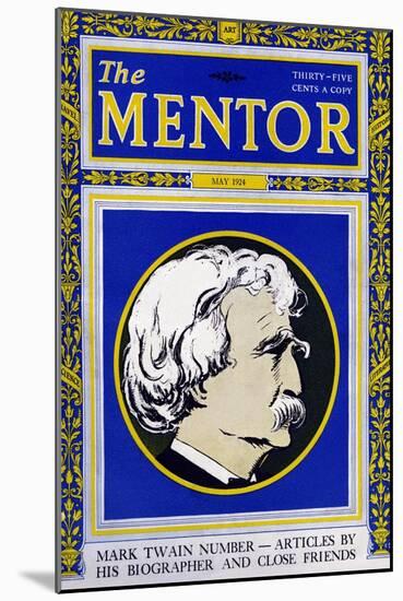 The Mentor - Mark Twain-null-Mounted Art Print