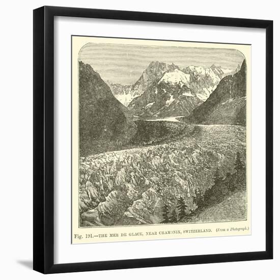 The Mer De Glace, Near Chamonix, Switzerland-null-Framed Giclee Print