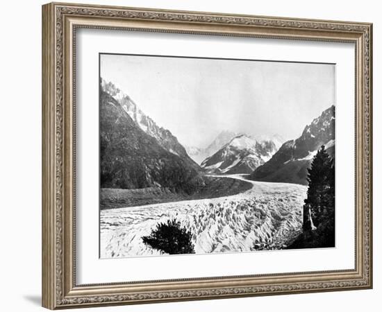 The Mer De Glace, Switzerland, 1893-John L Stoddard-Framed Giclee Print