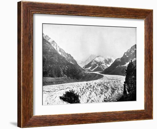 The Mer De Glace, Switzerland, 1893-John L Stoddard-Framed Giclee Print