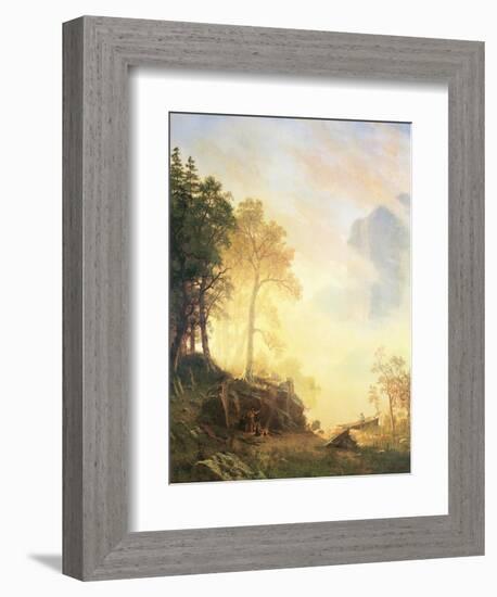 The Merced River in Yosemite-Albert Bierstadt-Framed Art Print