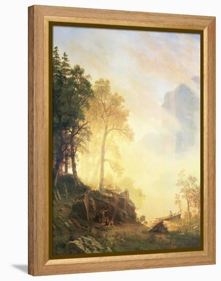 The Merced River in Yosemite-Albert Bierstadt-Framed Stretched Canvas