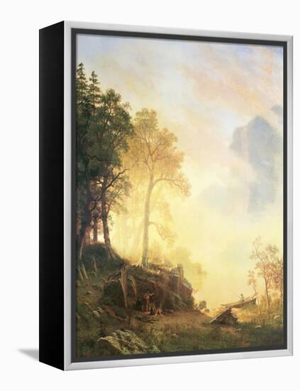 The Merced River in Yosemite-Albert Bierstadt-Framed Stretched Canvas