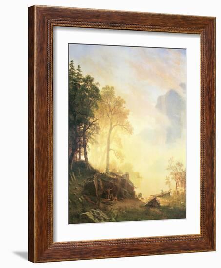 The Merced River in Yosemite-Albert Bierstadt-Framed Art Print