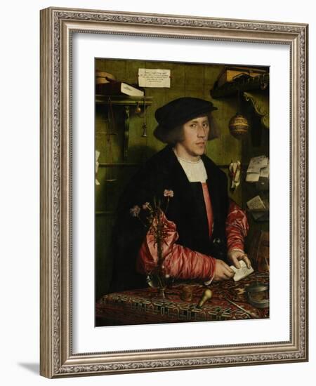 The Merchant Georg Gisze, 1532-Hans Holbein the Younger-Framed Giclee Print