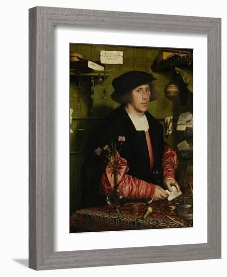 The Merchant Georg Gisze, 1532-Hans Holbein the Younger-Framed Giclee Print