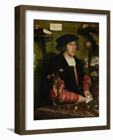 The Merchant Georg Gisze, 1532-Hans Holbein the Younger-Framed Giclee Print