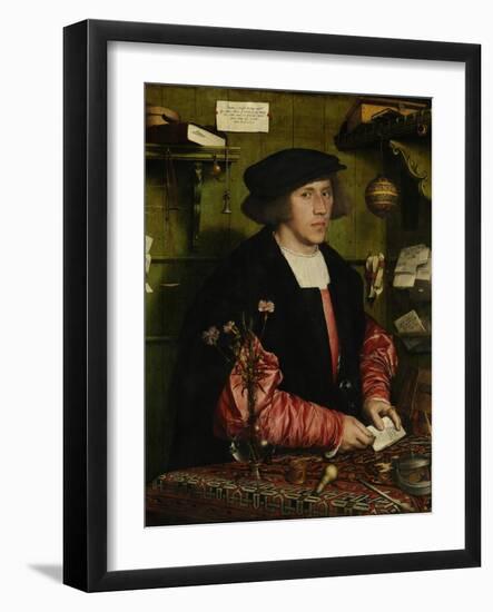 The Merchant Georg Gisze, 1532-Hans Holbein the Younger-Framed Giclee Print