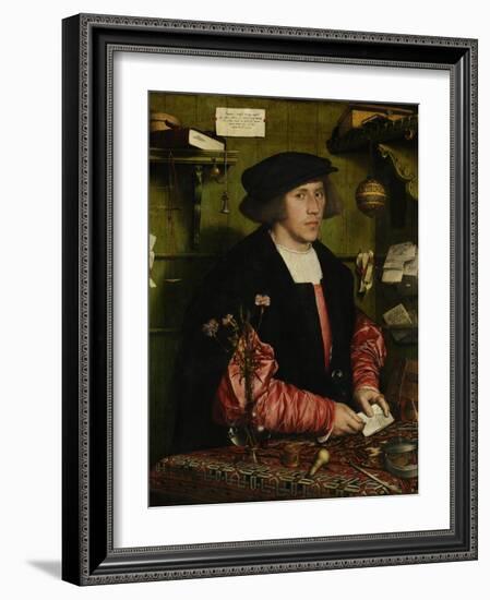 The Merchant Georg Gisze, 1532-Hans Holbein the Younger-Framed Giclee Print