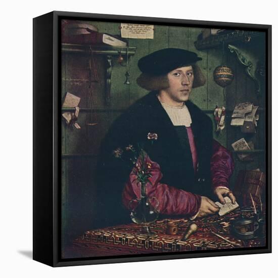 'The Merchant Georg Gisze', 1532-Hans Holbein the Younger-Framed Premier Image Canvas