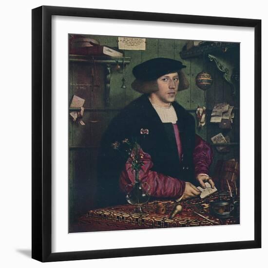'The Merchant Georg Gisze', 1532-Hans Holbein the Younger-Framed Giclee Print