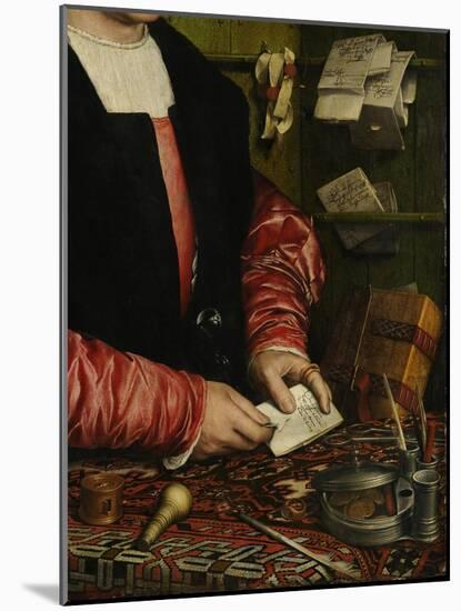 The Merchant Georg Gisze (Detail), 1532-Hans Holbein the Younger-Mounted Giclee Print