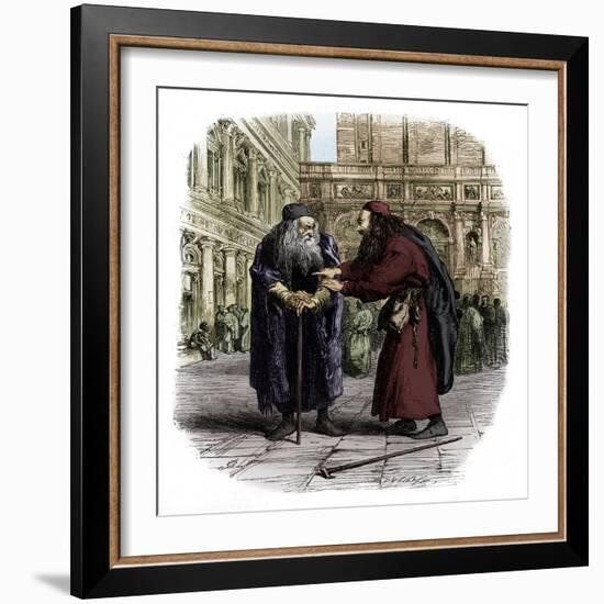 The Merchant of Venice-John Gilbert-Framed Giclee Print