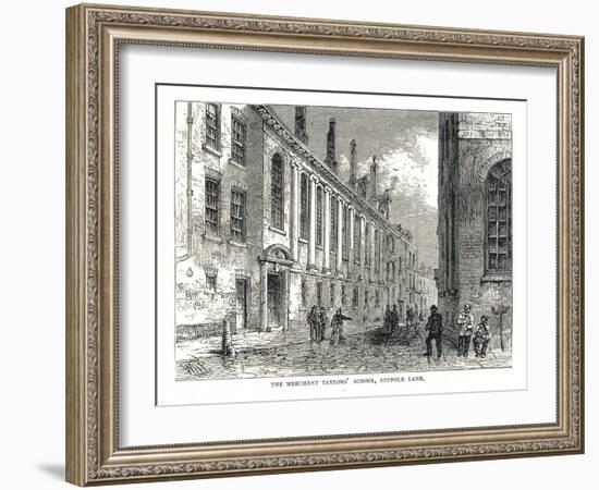 The Merchant Taylors School, Suffolk Lane, 1878-Walter Thornbury-Framed Giclee Print