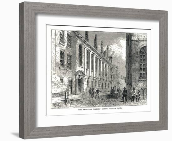 The Merchant Taylors School, Suffolk Lane, 1878-Walter Thornbury-Framed Giclee Print