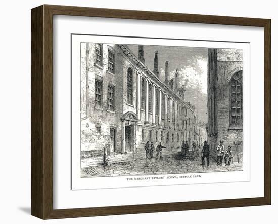 The Merchant Taylors School, Suffolk Lane, 1878-Walter Thornbury-Framed Giclee Print