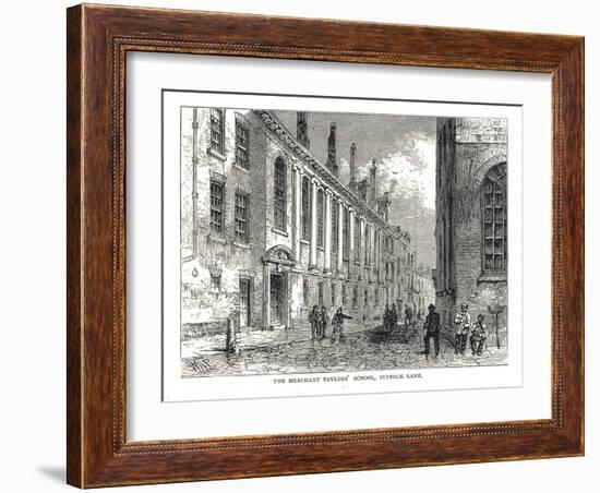 The Merchant Taylors School, Suffolk Lane, 1878-Walter Thornbury-Framed Giclee Print