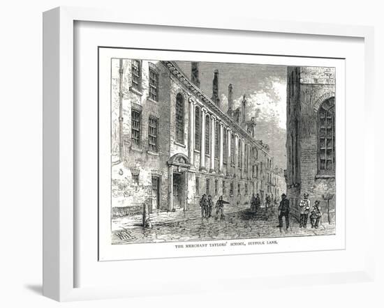The Merchant Taylors School, Suffolk Lane, 1878-Walter Thornbury-Framed Giclee Print
