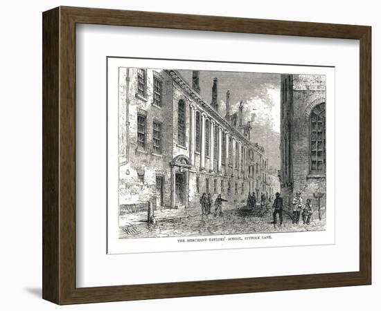 The Merchant Taylors School, Suffolk Lane, 1878-Walter Thornbury-Framed Giclee Print