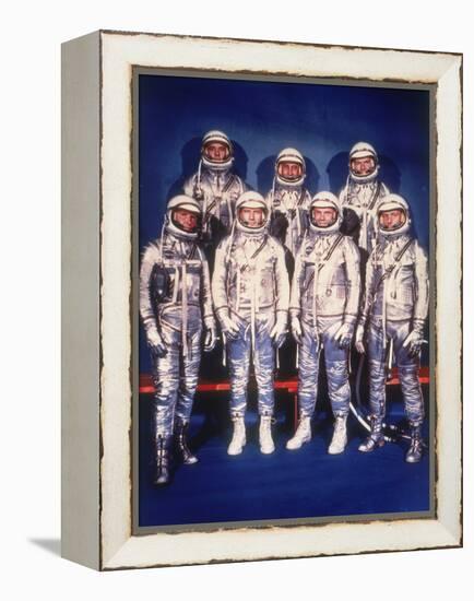 The Mercury Seven Astronauts, 1959-null-Framed Premier Image Canvas